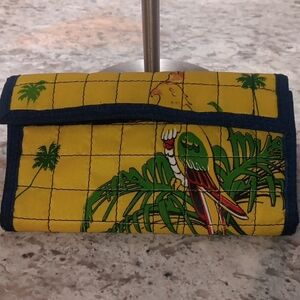 Tropical Parrot Print Wallet